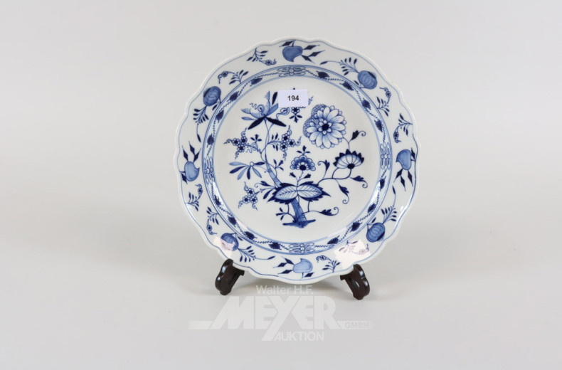 Porz.-Teller, MEISSEN, Zwiebelmuster,