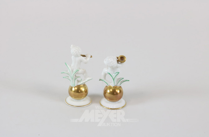 2 kl. Porzellan-Figuren HUTSCHENREUTHER