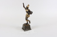 Bronzefigur ''Römischer Soldat mit Hahn''