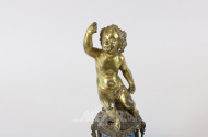 Paar Metallfiguren ''Putti'',