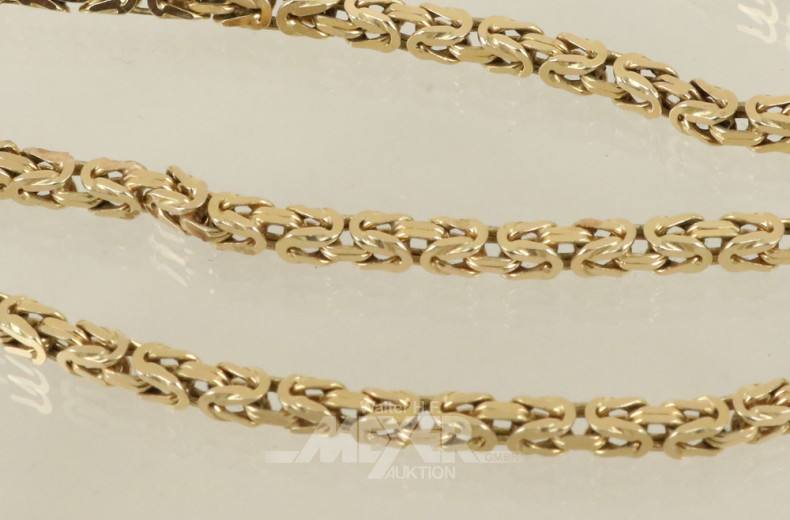 Königskette, 585er GG, FBM, ca. 45 g.