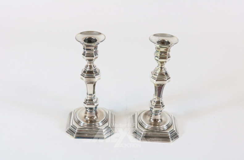 Paar Kerzenleuchter, 925er Silber,