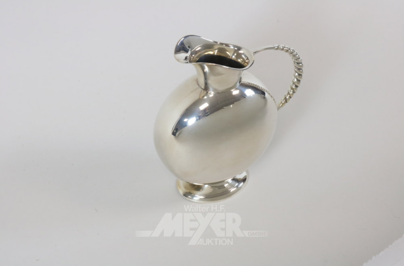 Henkelkanne, 835er Silber,