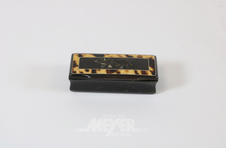 kl. Deckeldose, Deckel Vogelmotiv mit