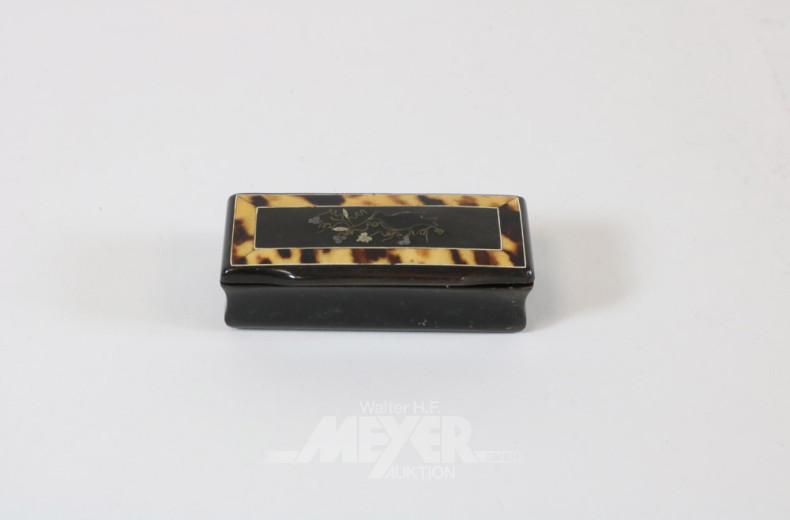 kl. Deckeldose, Deckel Vogelmotiv mit