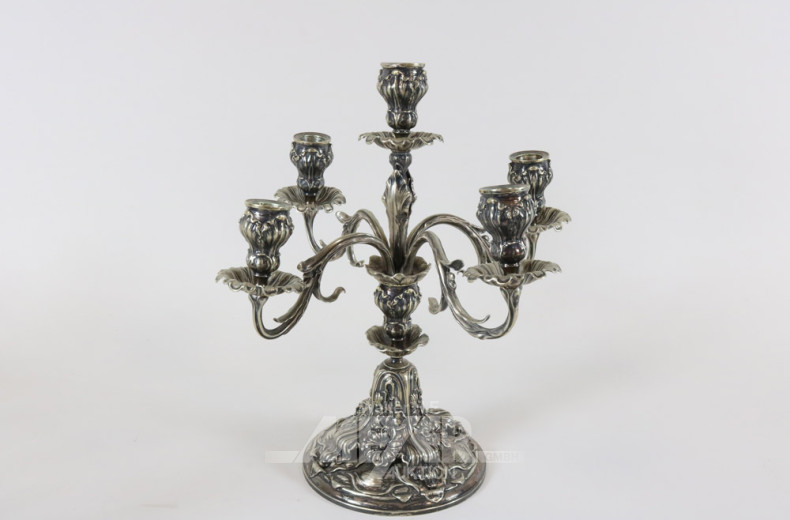 Paar gr. Tisch-Kandelaber, Jugendstil