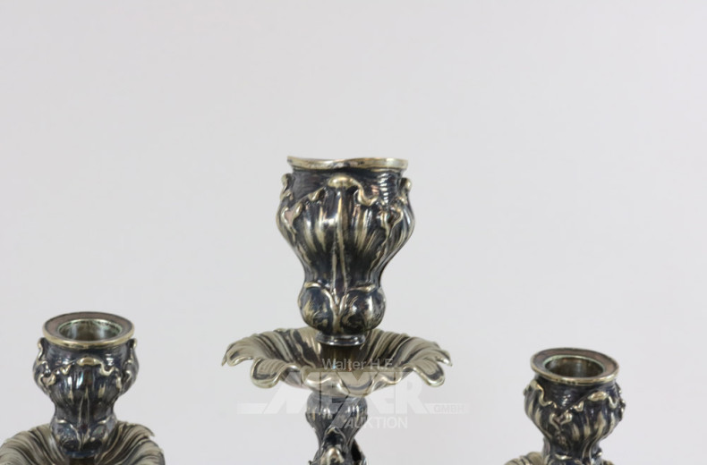 Paar gr. Tisch-Kandelaber, Jugendstil