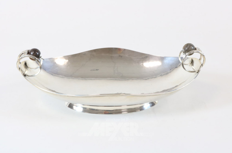 ovale Obstschale, 830er Silber