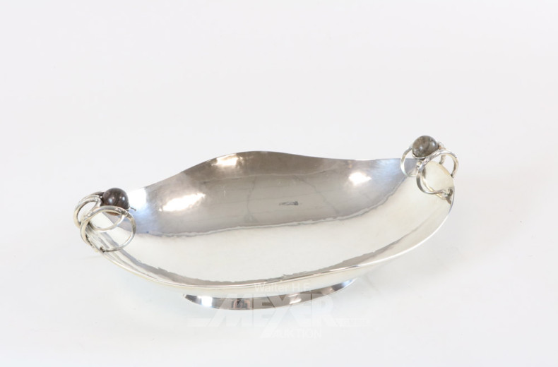 ovale Obstschale, 830er Silber