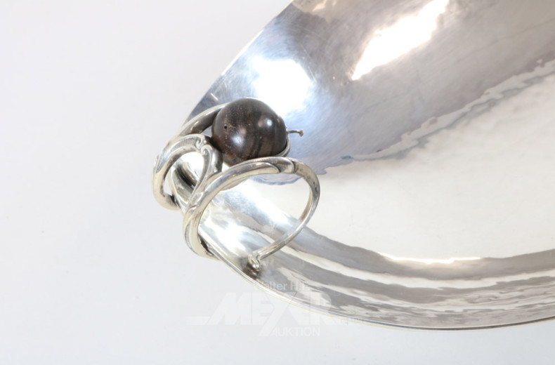 ovale Obstschale, 830er Silber