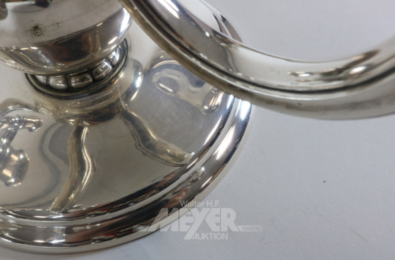 Paar Kerzenleuchter, 830er Silber,