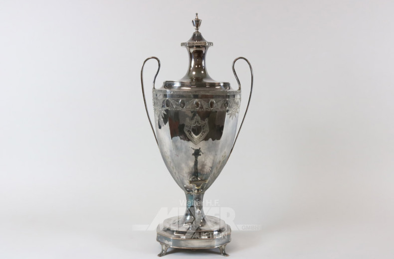 antike Dröppelminna, versilbert