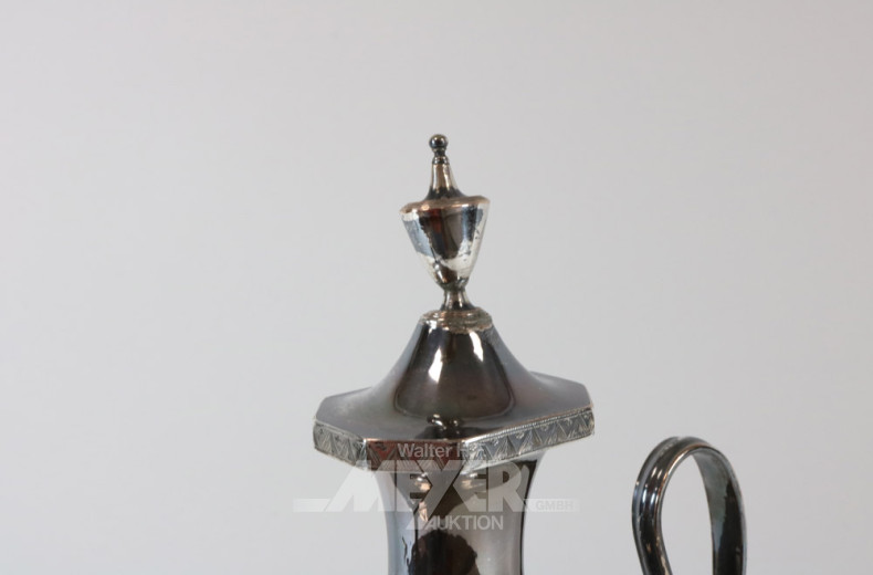 antike Dröppelminna, versilbert