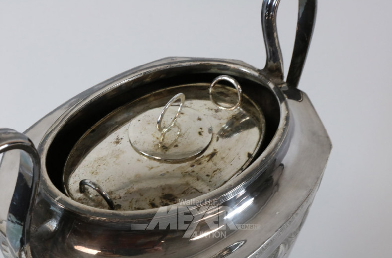 antike Dröppelminna, versilbert