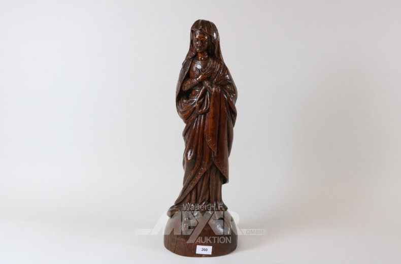 Holzschnitzfigur, ''Madonna'',