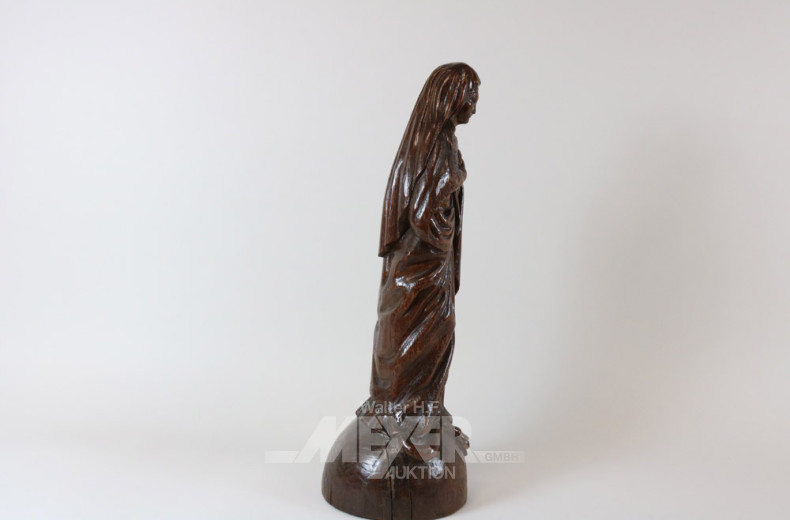 Holzschnitzfigur, ''Madonna'',