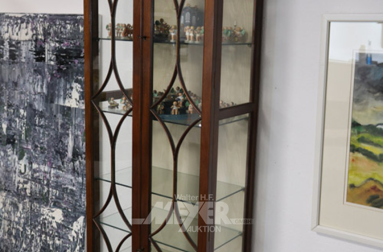 kl. Stil-Standvitrine, Mahagoni,