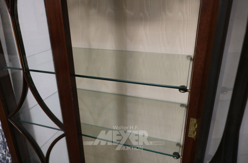 kl. Stil-Standvitrine, Mahagoni,