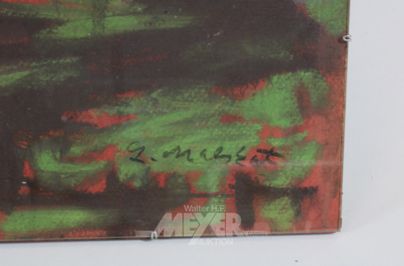 Mischtechnik ''Ansicht von Meldorf'',