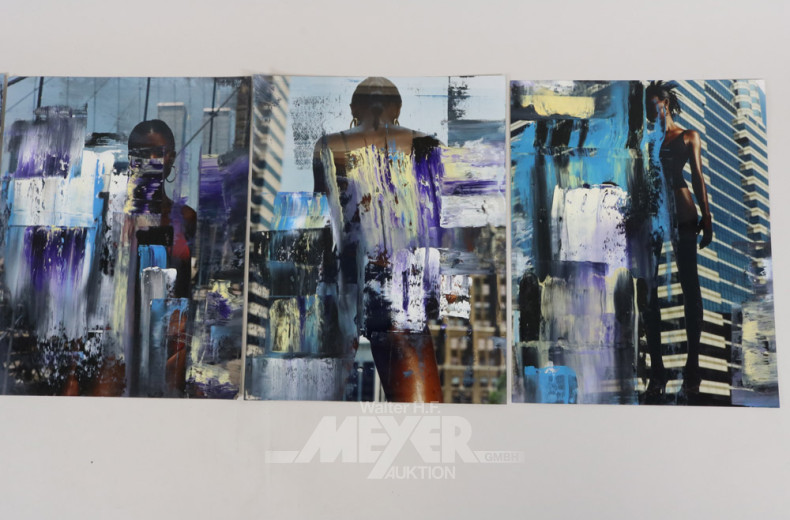 4 moderne Bilder, Serie,