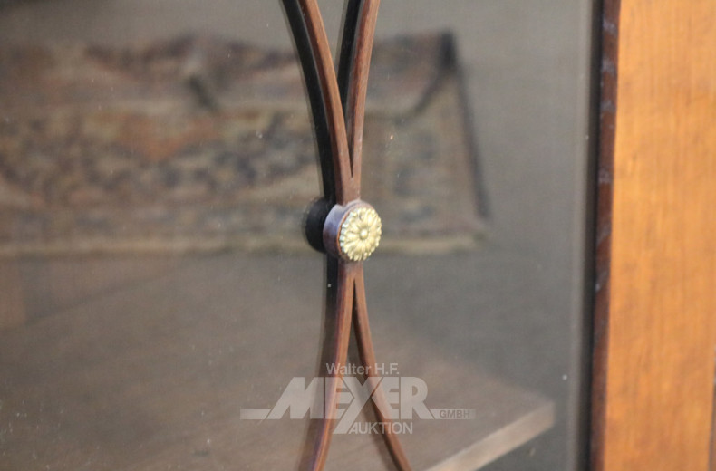 Biedermeier-Vitrine, Mahagoni,