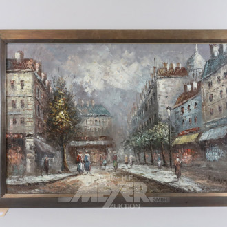 Gemälde ''Straßenszene in Paris''