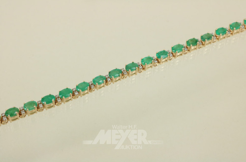 Armband, 585er GG, Allianzform,