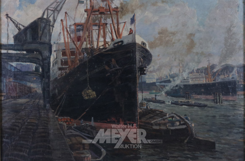 Gemälde, ''Frachter President Roosevelt