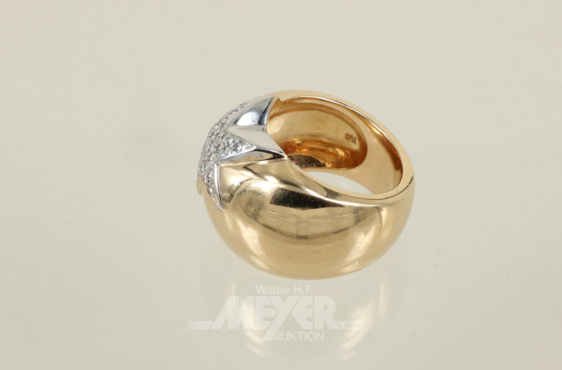 Damenring, 750er GG, Bandringform,