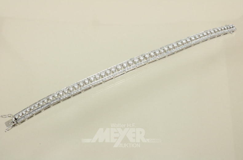 Armband, 750er WG, signiert CB