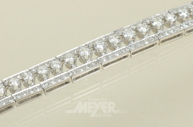 Armband, 750er WG, signiert CB