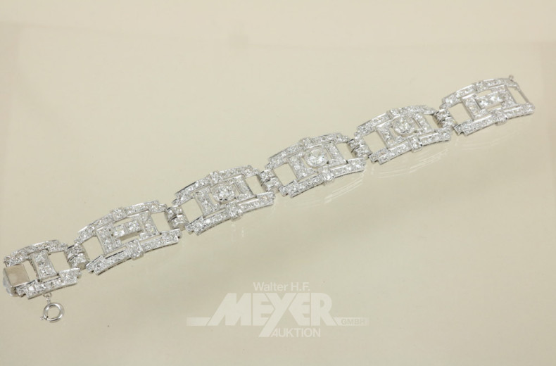 Armband, 585er WG, ausgefasst mit