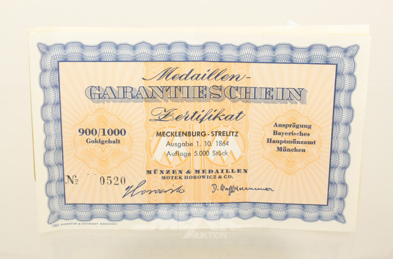 15 Medaillen, 900er GG,
