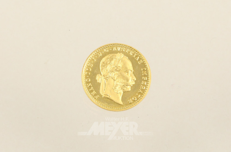 7 kl. Goldmünzen, 1 Dukate, 1915