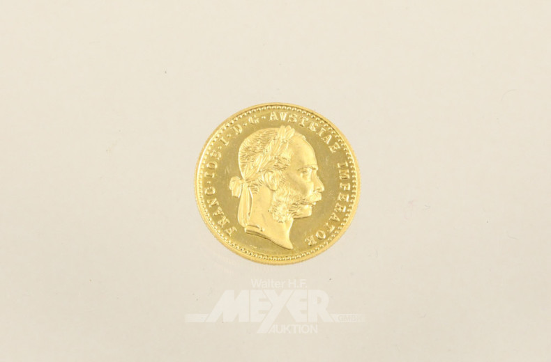 7 kl. Goldmünzen, 1 Dukate, 1915