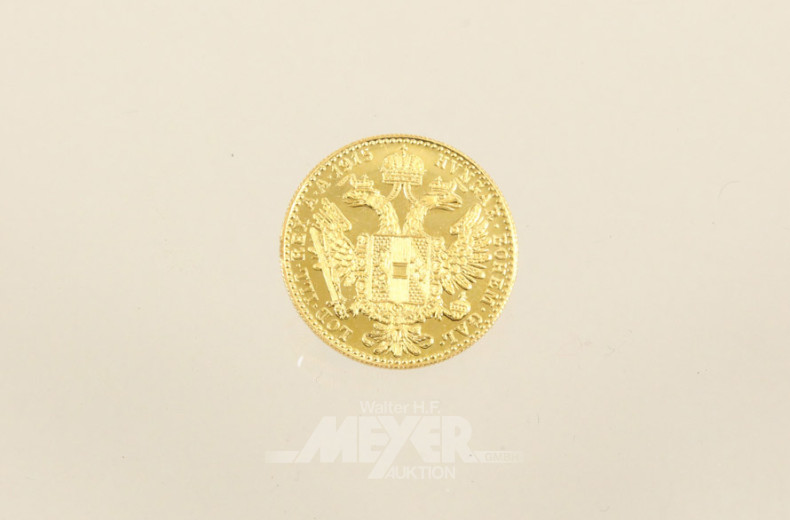 7 kl. Goldmünzen, 1 Dukate, 1915