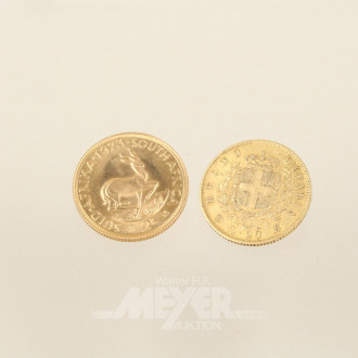 Goldmünze, 2 Rand, ¼ Unze,