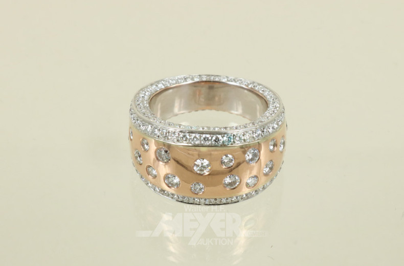 Damenring, 750er Rosé/WG,