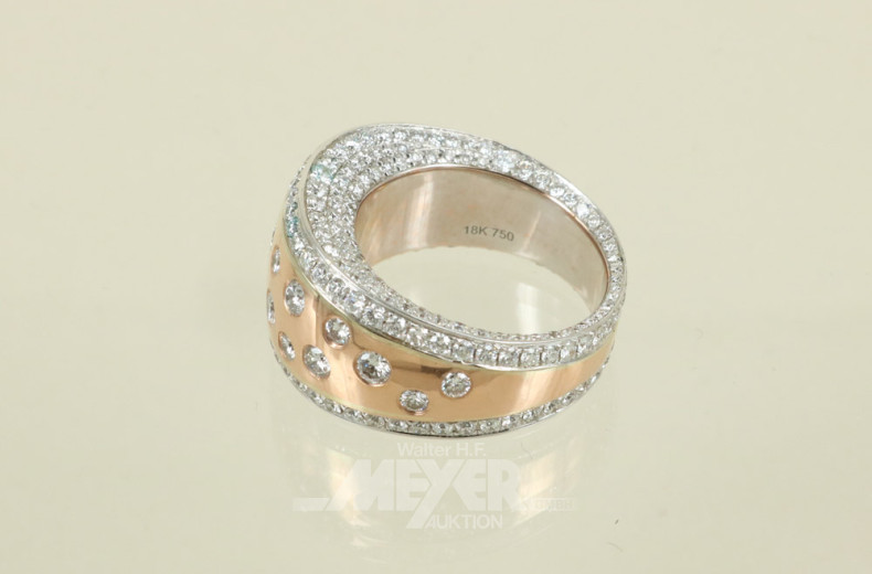 Damenring, 750er Rosé/WG,