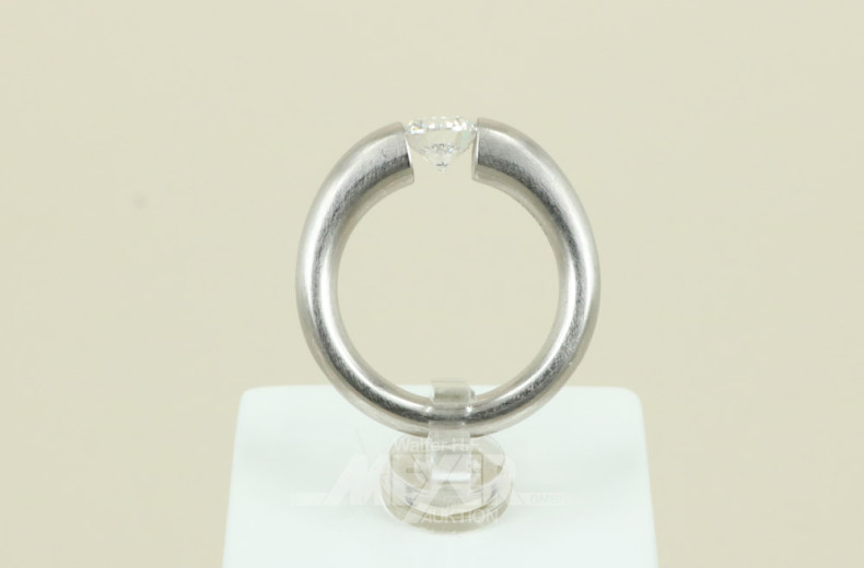 Damenring, 999er Platin, signiert und