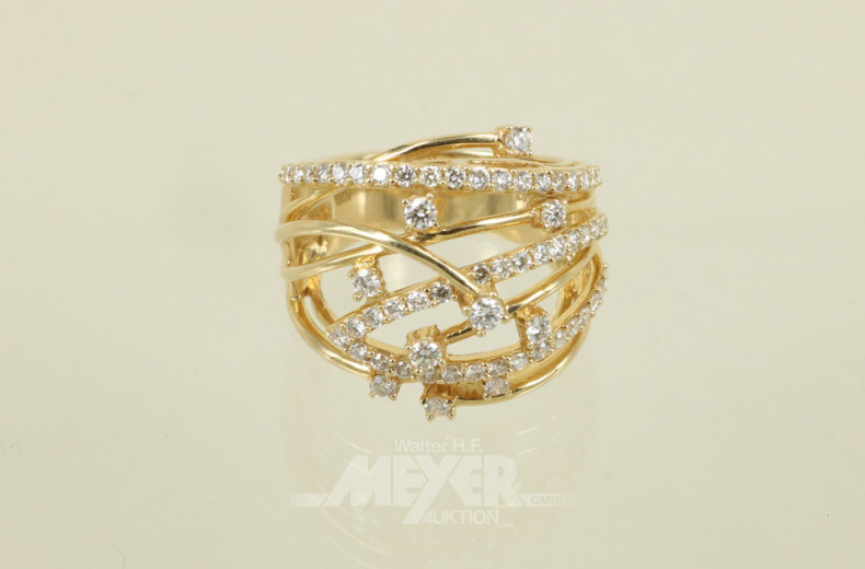 Damenring, 750er GG, modernes Design