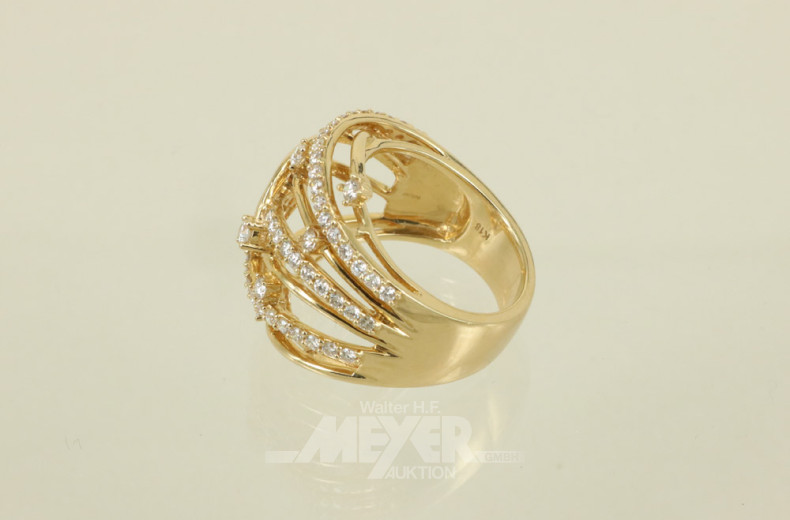 Damenring, 750er GG, modernes Design