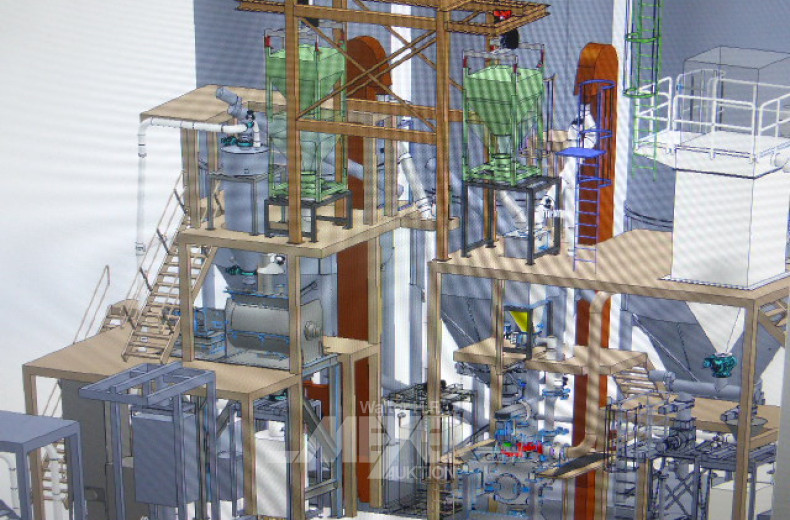 Düngemittelproduktionslinie