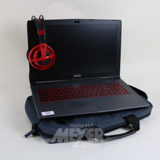 Gaming-Laptop MSI GL62 7RDX, grau