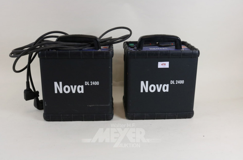 2 Blitzgenerator HENSEL NOVA DL2400,