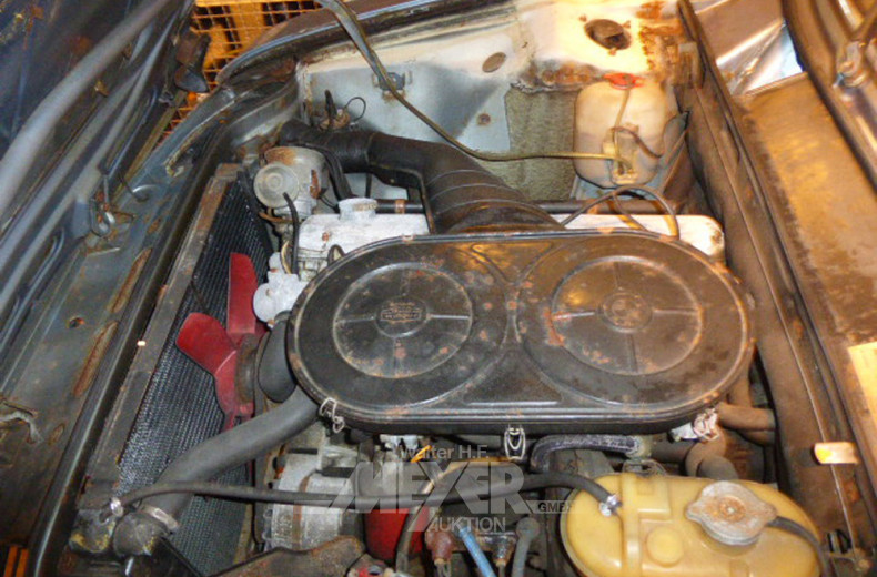 BMW 2500, Oltimer, silber/ blau-metallic