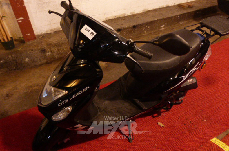 Motorroller ALPHAMOTORS, schwarz