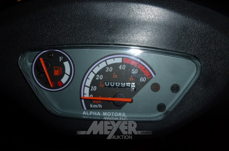 Motorroller ALPHAMOTORS, schwarz