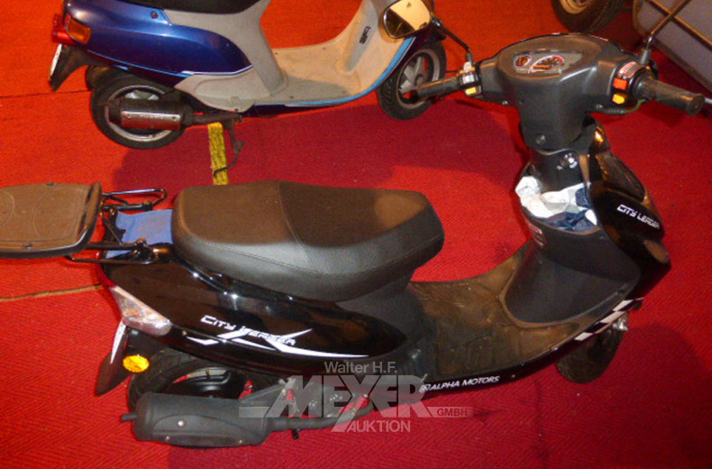 Motorroller ALPHAMOTORS, schwarz