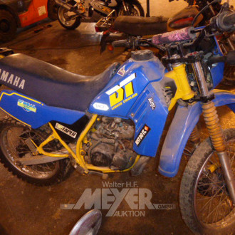 Motorrad ENDURO, blau-gelb